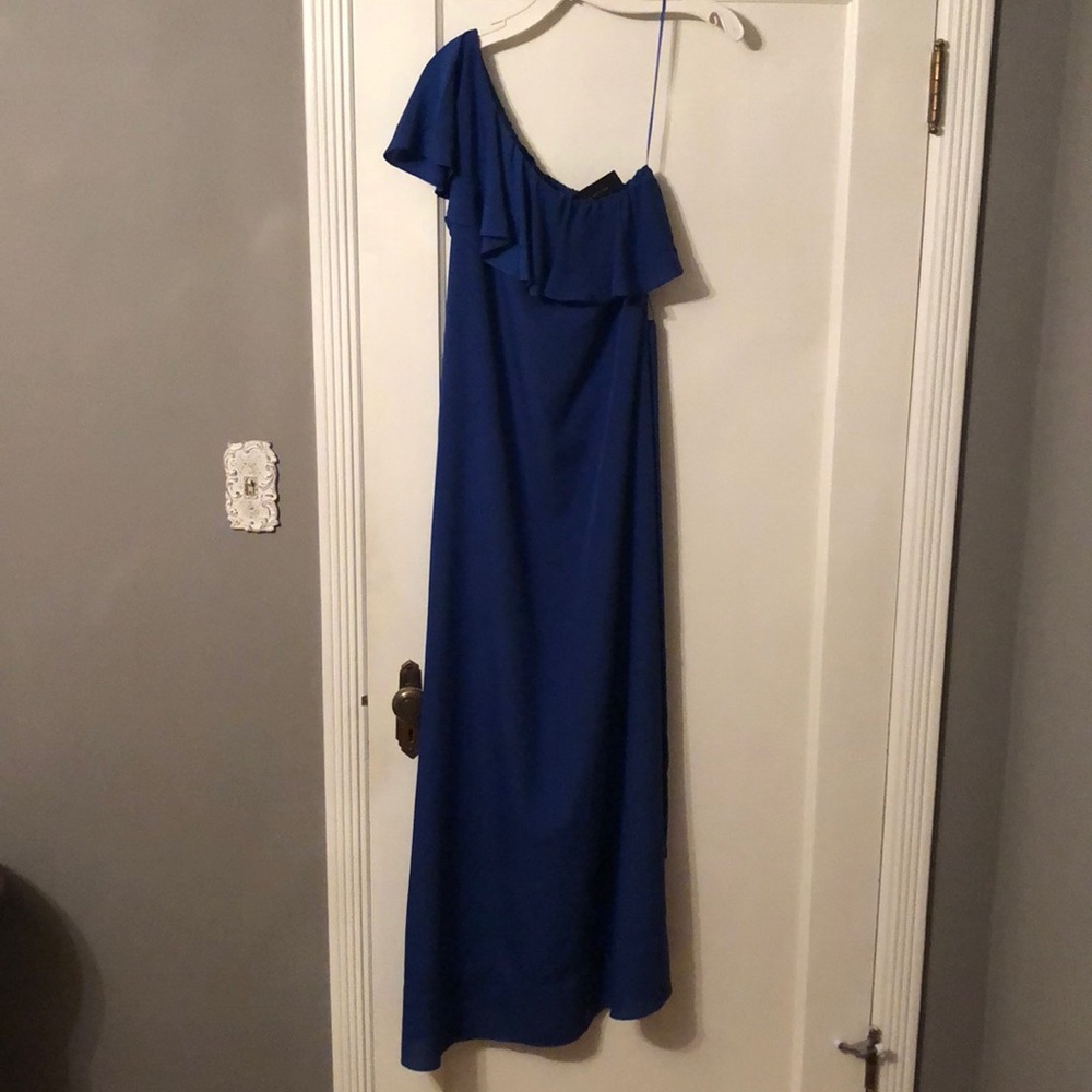 Banana Republic cobalt gown